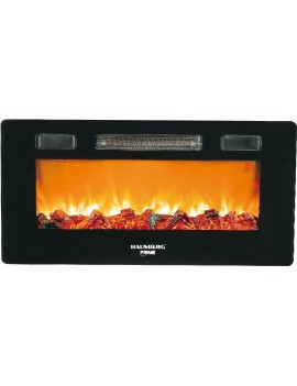 ELECTRIC DIGITAL WALL-MOUNTED FIREPLACE HEATER WITH FAN